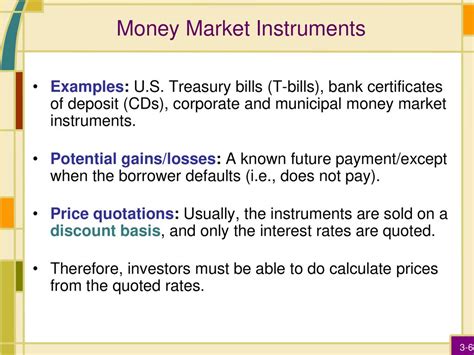 money market discount instruments are quoted on a